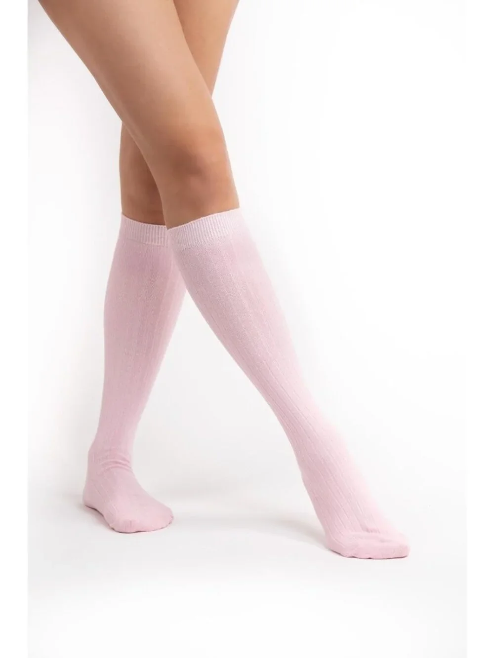 Striped Cotton Knee High Socks for Women | 4 Pairs Tube Socks | Fashionable